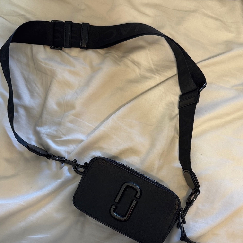 Marc Jacobs Black Compact Crossbody Bag